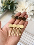 PEINETE Y BROCHE DORADO BRO499 m