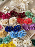 Pendientes de aro con flores-Hechos a mano-Elegantes y modernos pen899 tk-26 - FELIZ SHOPPING 