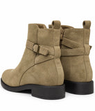 Botines de Mujer con Hebilla y Cremallera Lateral – Tacón Bajo, Cómodos y Elegantes 12353