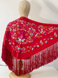 M01-270020 MANTONCILLO BORDADO FLAMENCO ROJO - FELIZ SHOPPING 