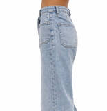 Jeans Vaqueros Rectos de Tiro Alto y Pierna Ancha M7313K