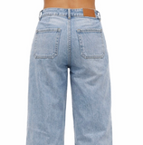 Jeans Vaqueros Rectos de Tiro Alto y Pierna Ancha M7313K