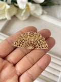 broche peineta abanico dorado bro399 - FELIZ SHOPPING 