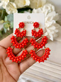 PENDIENTE FLAMENCO FORMA ABANICO PEN799 - FELIZ SHOPPING 