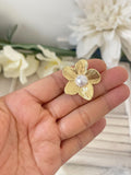 PEINETA Y BROCHE ORO FLAMENCA FLORES BRO399 - FELIZ SHOPPING 