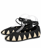 Bailarinas de crochet estilo bohemio con cordones N5810 n5830 MT157 - FELIZ SHOPPING 