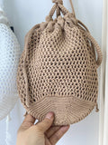 Bolso bombonera de croché calado-Bolso de mano y hombro para feria BO899 - FELIZ SHOPPING 