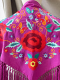 LM MANTONCILLO BORADO FLORE ROJO-FUCSIA 18 - FELIZ SHOPPING 