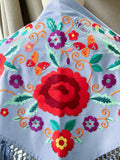 LM MANTONCILLO BORADO FLORE ROJO -CELESTE 4 - FELIZ SHOPPING 