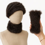 Cuello de pelo 2 en 1 -Cuello y Gorro en Uno bu1499