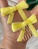 Broche Peine para el Cabello con Lazo de Terciopelo (Varios Colores) Tk-26-bro399