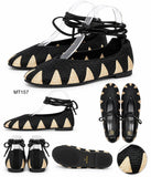 Bailarinas de crochet estilo bohemio con cordones N5810 n5830 MT157 - FELIZ SHOPPING 