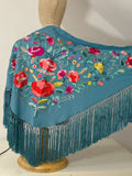 LM270039 MANTONCILLO BORDADO FLAMENCO AZUL 1 - FELIZ SHOPPING 