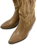 OFERTA Botas de Mujer Estilo Vaquero · Cuero PU · Diseño Bordado  708-ta