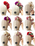 Corona de Flore Flamenca para nina Hecha a Mano con Flores de Tela TK-26-f14 - FELIZ SHOPPING 