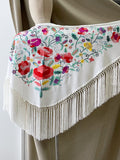 LM270039 MANTONCILLO BORDADO FLORE BLANCO 29 MANT6999 - FELIZ SHOPPING 