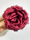 Pinza de pelo con rosa 3D - 11CM DIAMETRO pin699