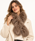Bufanda de Pelo Sintético para Mujer – Suave, Cálida y Elegante – 94 × 13 cm 270063