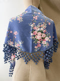 Mantón Rocío con Flecos madroño – Chal Floral Español tk-26-M