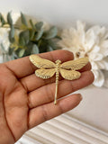 Broche y Peineta Dorada Libélula -Accesorio Flamenco BRO599