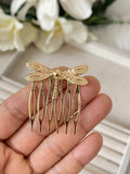 peineta y broche oro flemenca libélula pequeno bro399 - FELIZ SHOPPING 