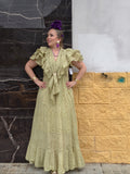 Traje bata conjunto con piquillo 19262