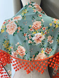 MANTONCILLO CELESTE ESTAMPADO MADRONO MANT3399