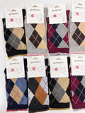 Calcetines de mujer con diseño de rombos - pack 12 pares