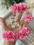 Conjunto Flamenco de Flores – Pendientes y Peineta - FELIZ SHOPPING 