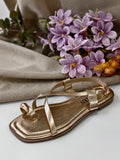 Sandalias Mujer Planas Tipo Dedo con Tiras Finas MY30