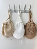 Bolso bombonera de croché calado-Bolso de mano y hombro para feria BO899 - FELIZ SHOPPING 
