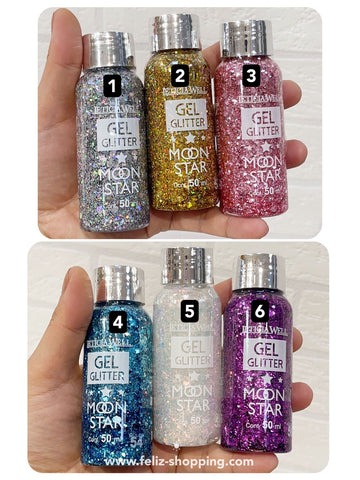 GEL DE GLITTER PARA CUERPO Y ROSTRO