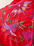 LD MANTONCILLO BORDADO ALGODON ROJO MANT7599