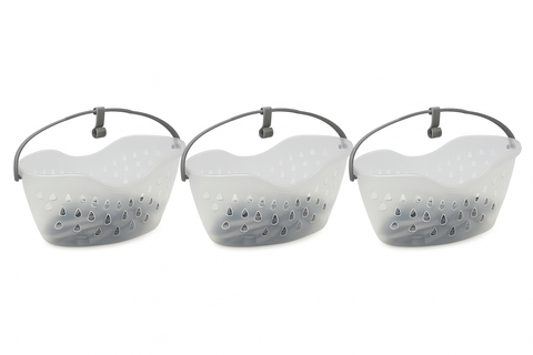 Pack de 3 Cestos Multiusos con 24 Pinzas Cada Uno — ¡Solo 6€!  Tk25