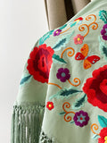 LM MANTONCILLO BORADO FLORE ROJO-VERDE AGUA 3 - FELIZ SHOPPING 