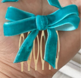 Broche Peine para el Cabello con Lazo de Terciopelo (Varios Colores) Tk-26-bro399