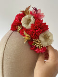 CORONA DE FLAMENCAS PARA NINA LARGA 18CM ANCHO 8CM FLO1399