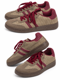 Zapatillas Casual Retro Combinadas de Mujer -Efecto Ante -Suela de Goma CC268