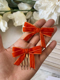 Broche Peine para el Cabello con Lazo de Terciopelo (Varios Colores) Tk-26-bro399
