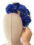 Corona de Flores Flamenca Hecha a Mano con Flores de Tela TK-26-f17
