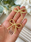 PEINETA Y BROCHE ORO FLAMENCA LAZO BRO599
