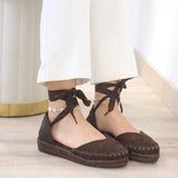 Esparto planas con cintas -Cómodas y versátiles para verano 9018 6018