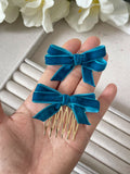 Broche Peine para el Cabello con Lazo de Terciopelo (Varios Colores) Tk-26-bro399