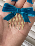 Broche Peine para el Cabello con Lazo de Terciopelo (Varios Colores) Tk-26-bro399