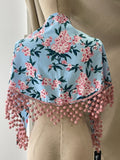 MANTONCILLO CELESTE ESTAMPADO MADRONO MANT3399