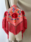 Mantón bordado con flecos para flamencos 270053 - FELIZ SHOPPING 