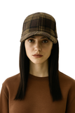 Gorra de Lana a Cuadros Vintage -Vintage Plaid Wool Cap Go899