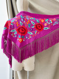 LM MANTONCILLO BORADO FLORE ROJO-FUCSIA 18 - FELIZ SHOPPING 
