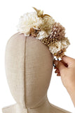 Corona de Flore Flamenca para nina Hecha a Mano con Flores de Tela TK-26-f14 - FELIZ SHOPPING 
