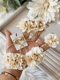 Conjunto Flamenco de Flores – Pendientes y Peineta - FELIZ SHOPPING 